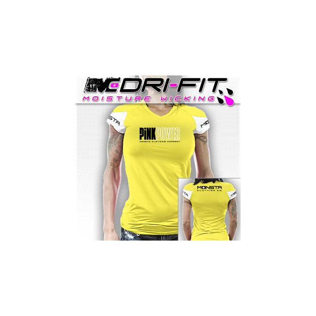 T-Shirt Monsta V-Neck Dri-Fit "Pink Power"