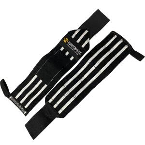 KÖRPERKULT Handgelenksbandagen schwarz/weiss