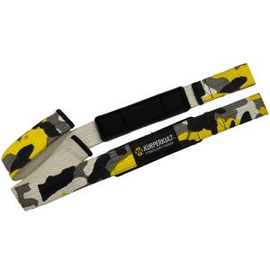 KÖRPERKULT Lifting Straps yellow camo
