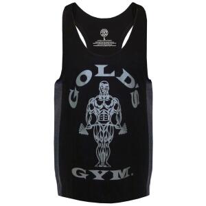 GOLDS GYM Stringer Tank Top Joe black charocal