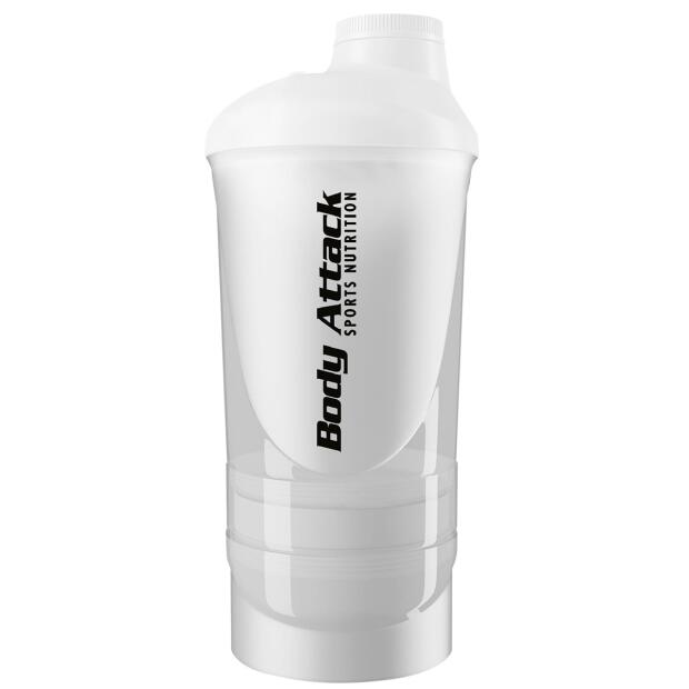 BODY ATTACK Shaker ShakeOne 600ml weiss