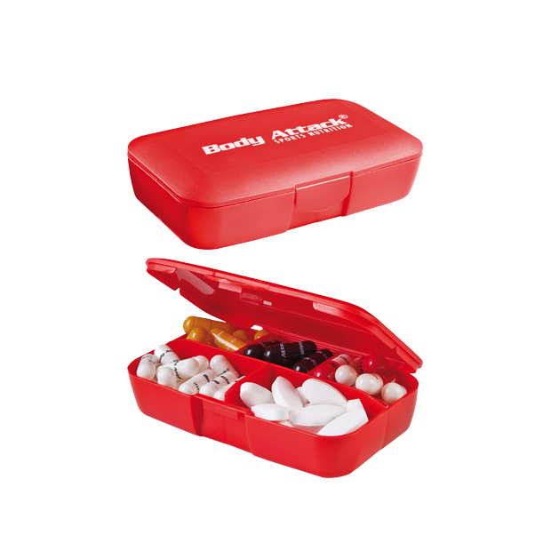 BODY ATTACK Tabletten Box transparent