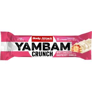 BODY ATTACK YamBam Crunch 55g Weisse Schokolade Himbeere...