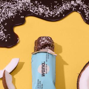 WANA Proteinriegel Waff &amp; Cream 43g Dunkle Schokolade...