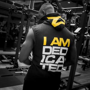 DEDICATED Sleeveless  Hoodie "I Am Dedicated"...