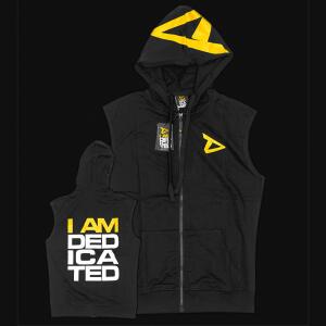 DEDICATED Sleeveless  Hoodie "I Am Dedicated"...