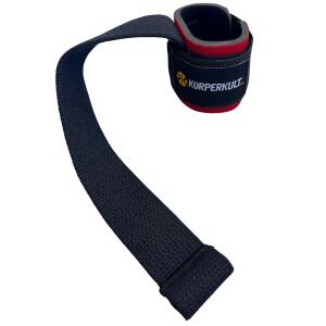 KÖRPERKULT Zugriemen mit Handgelenksbandage schwarz/rot