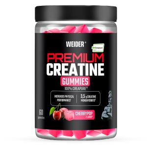 WEIDER Premium Creatine (Creapure) Gummies 60 Gums Cherrypop