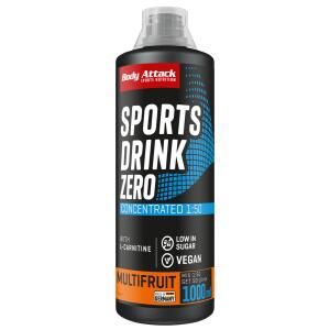BODY ATTACK Sports Drink Zero 1000ml Multi-Fruit