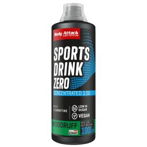 BODY ATTACK Sports Drink Zero 1000ml Woodruff