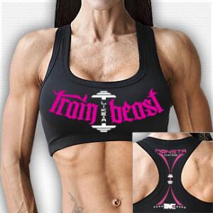 Sport Bra Monsta "Tain Like a Beast" black