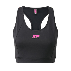 Crop Top "MP" black/hot pink