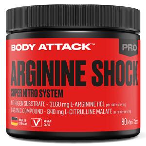 BODY ATTACK Arginine Shock 80 Caps