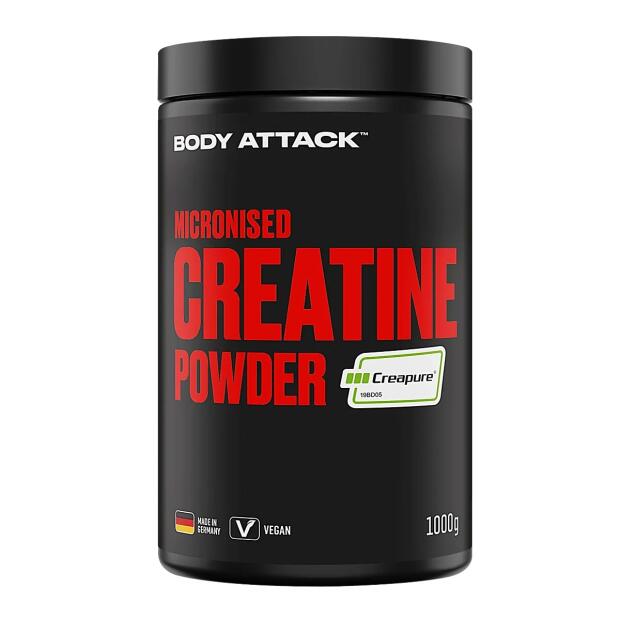 BODY ATTACK Micronised Creatine Powder (Creapure) 1000g