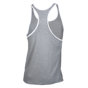 GOLDS GYM Stringer Tank Top Joe contrast grey white