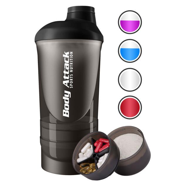 Body Attack Shaker ShakeOne 600ml Black