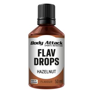 BODY ATTACK Flav Drops 50ml Haselnuss