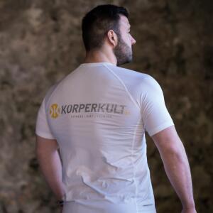 T-Shirt Cool Dry "Körperkult Dynamic 2" white