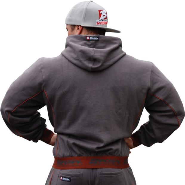 BRACHIAL Zip Hoodie "Spacy" anthrazit