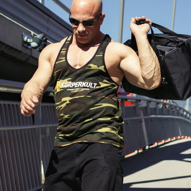 KÖRPERKULT Stringer Tank Top  camo L