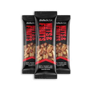 BioTechUSA Nuts &amp; Fruits Bar 40g Fr&uuml;chte mit Schoko