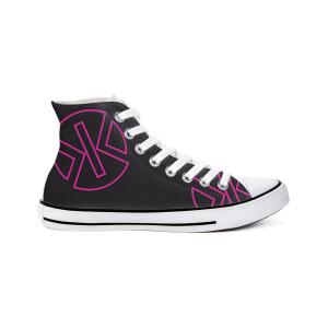 KÖRPERKULT High Top Sneakers black/pink