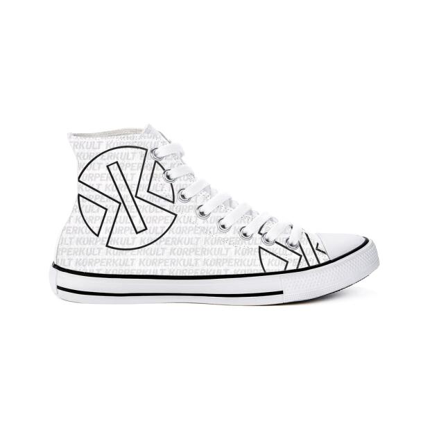 KÖRPERKULT High Top Sneakers white/black