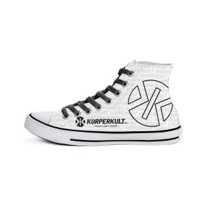 KÖRPERKULT High Top Sneakers white/black