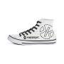 KÖRPERKULT High Top Sneakers white/black
