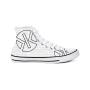 KÖRPERKULT High Top Sneakers white/black